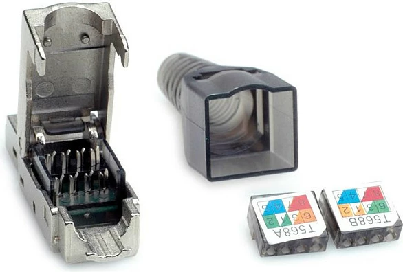 Konektor rrjeti VALUE 26.99.0373, RJ-45, Cat6a, Silver