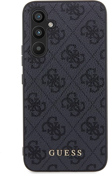 Mbështjellës Guess GUHCSA54G4GFGR për Samsung Galaxy A54 5G, 4G Metal Gold Logo, Gri