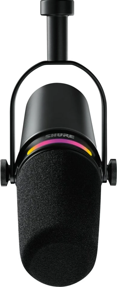 Mikrofon Shure MV7+-K-BNDL, XLR/USB-C, i zi + mbajtëse tavoline GATOR
