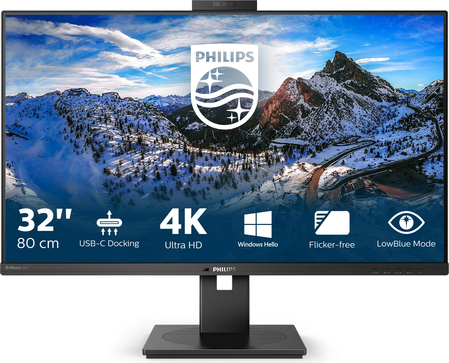 Monitor Philips P Line 329P1H/00, 31.5", 4K Ultra HD, LED, i zi