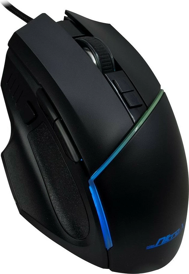 Maus gaming Inter-Tech AC GT-100, me kabllo, me ndriçim LED, i zi