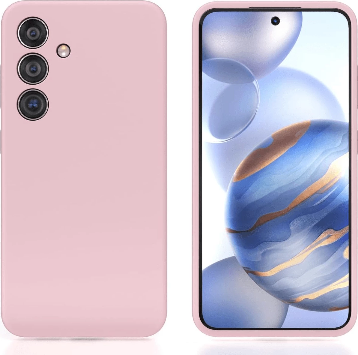 Mbështjellës silikoni ONASI 22566 për Samsung Galaxy A16, mat, rozë