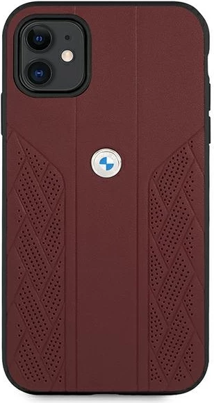 Mbështjellës BMW BMHCN61RSPPR për iPhone 11/XR, Hardcase, Lëkurë, Kuq