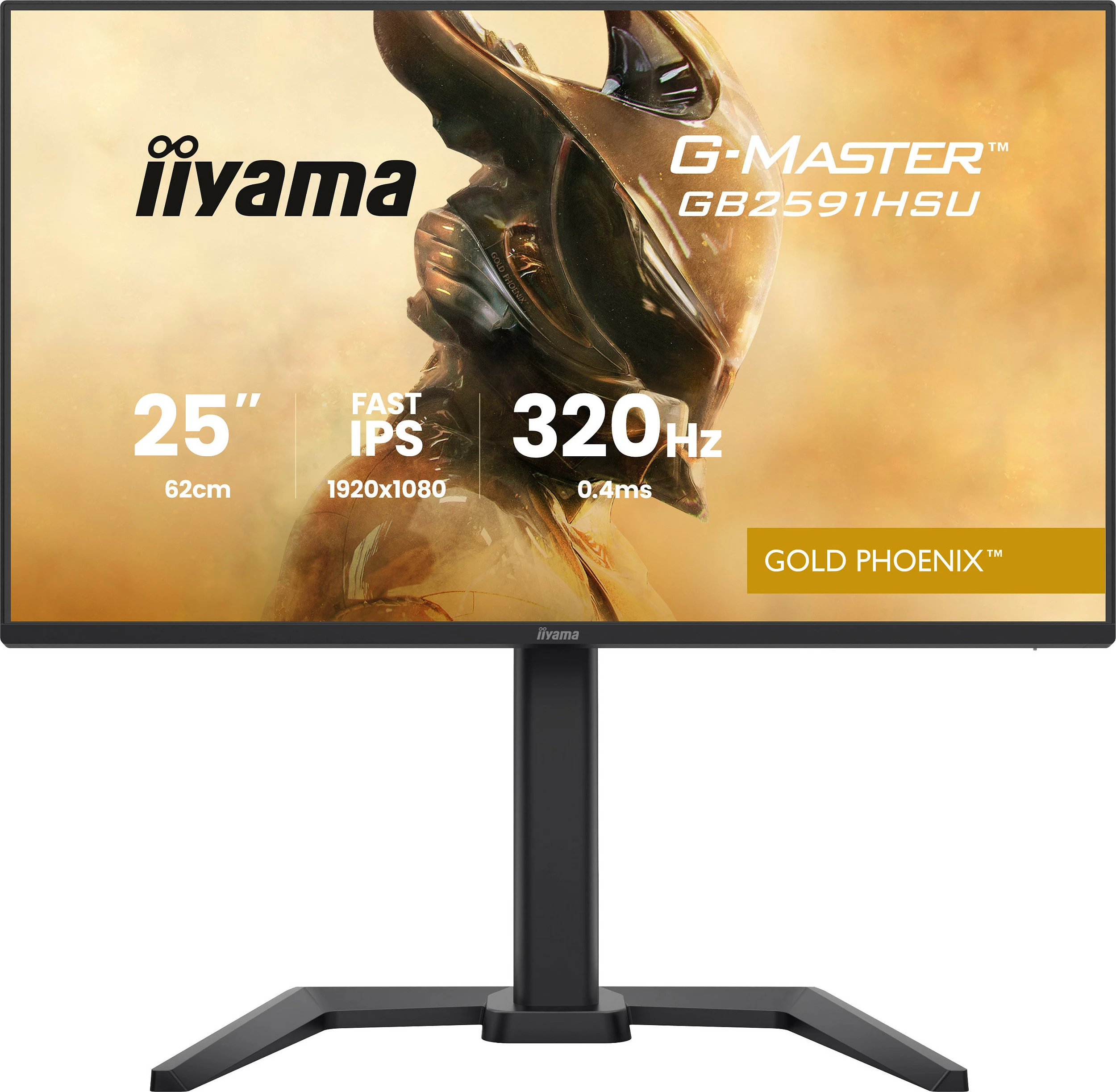 Monitor gaming iiyama G-MASTER Gold Phoenix GB2591HSU-B1, 24.5" Full HD, Fast IPS 320Hz, i zi mat