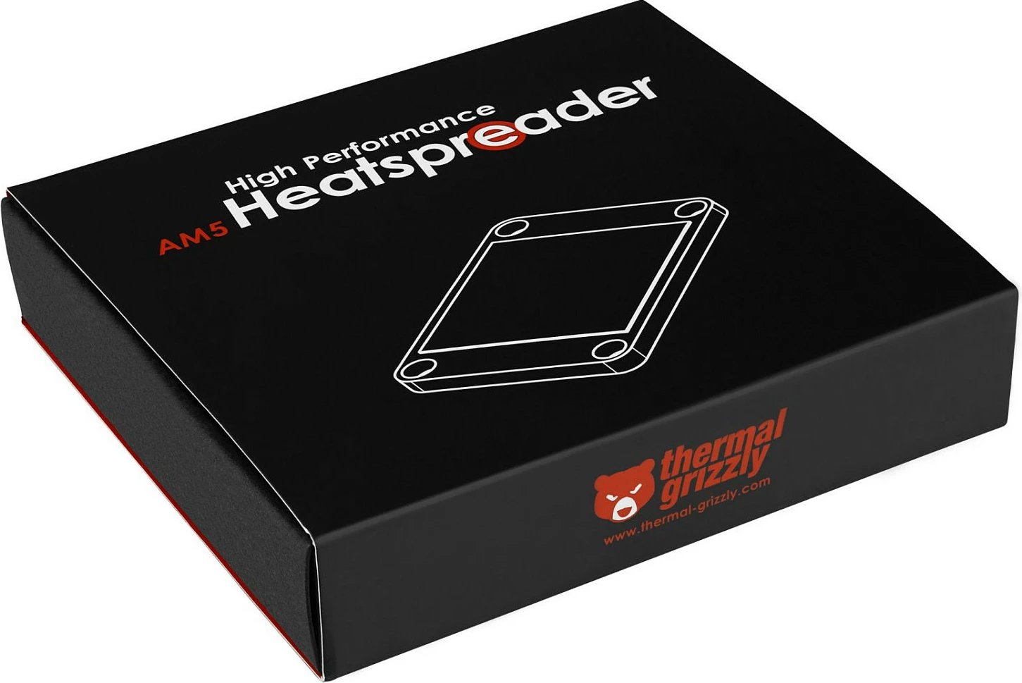 Heatspreader për CPU Thermal Grizzly High Performance AM5, argjendtë