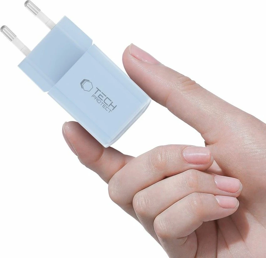 Karikues muri Tech-Protect NCM33W, 2 porta, 33W, Blu