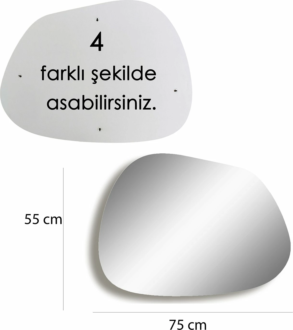 Pasqyrë moderne, ngjyrë ari, Hanah Home, Gusto