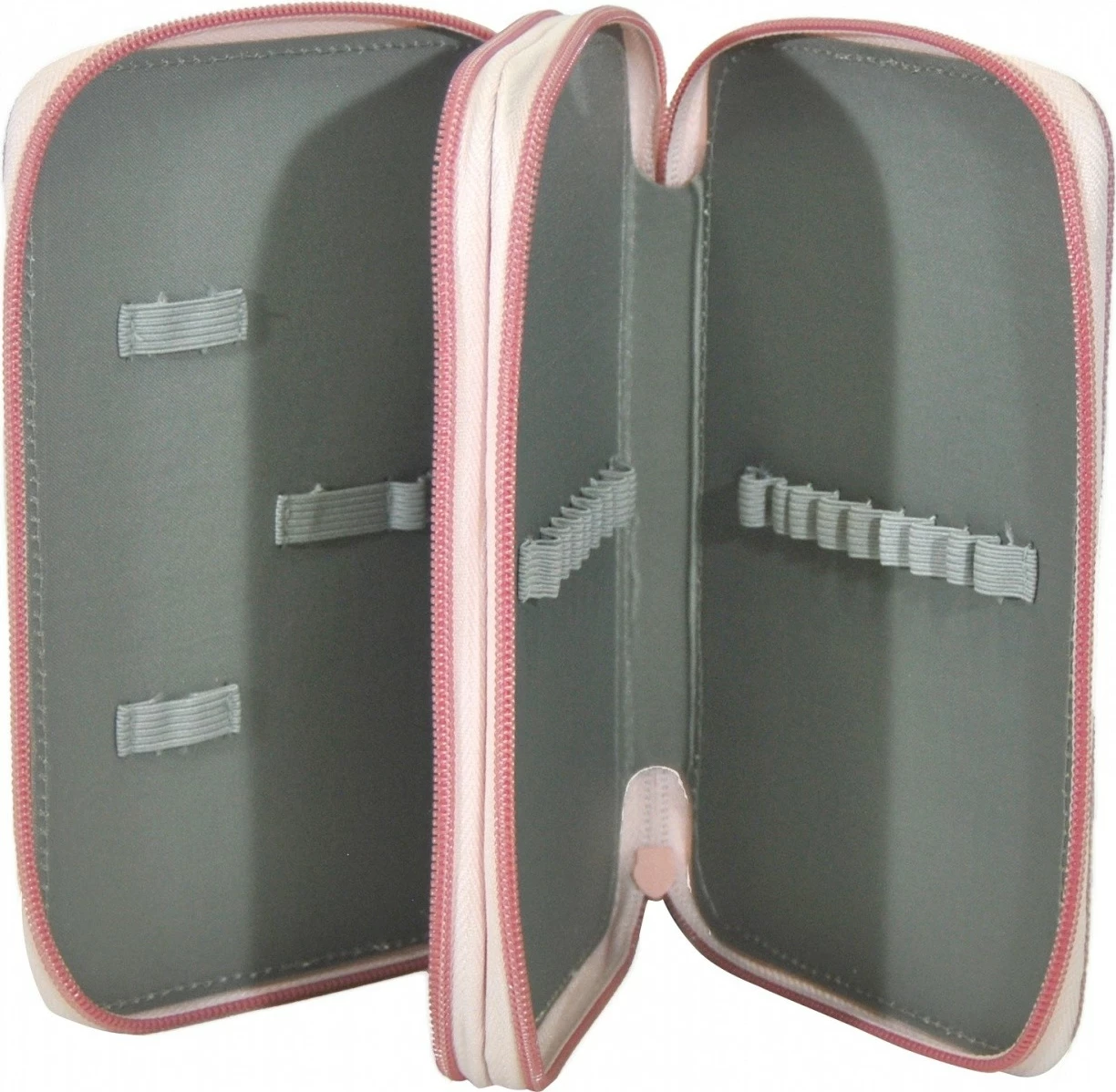 Piórnik Kids Euroswan Stitch ST00024 me dy ndarje, me aksesorë, Rozë/Blu