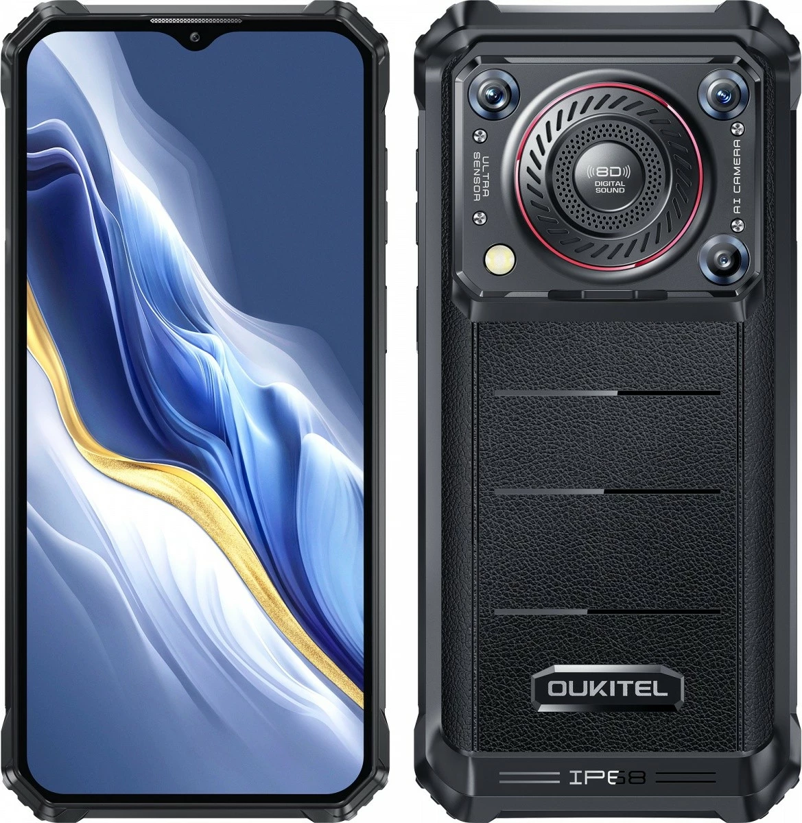 Celular OUKITEL WP36 Pro 4G 6/256GB 6.52" 10600mAh IP68/IP69K MIL-STD-810H, e zezë