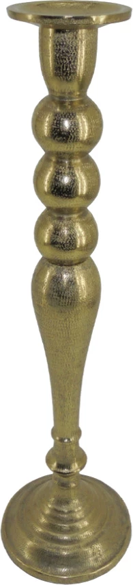 Mbajtëse qirinjsh Dazzle, alumin, ngjyrë ari, 15x15x53cm