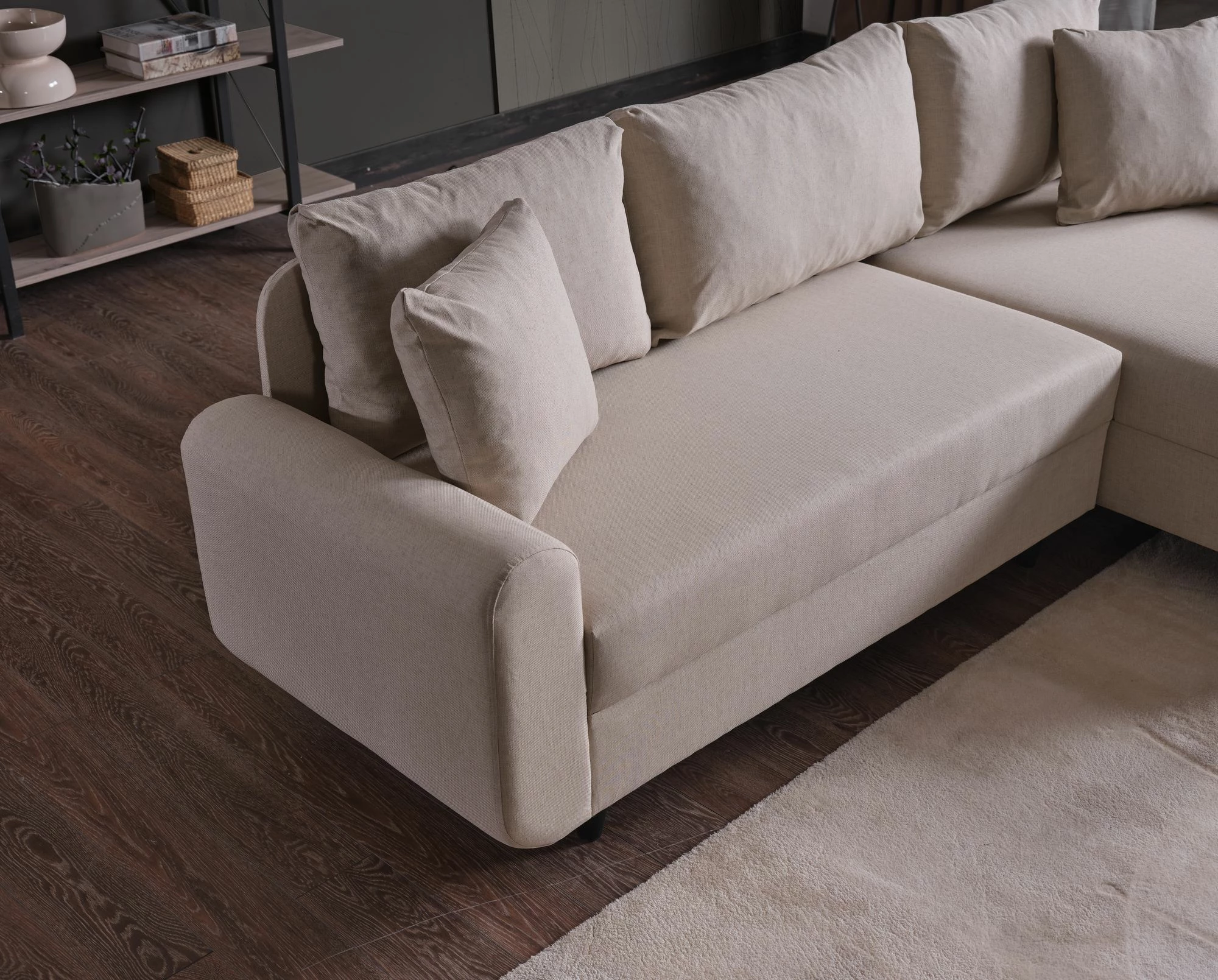 Kënd divan-krevat Flavia, bezhë, Atelier del Sofa