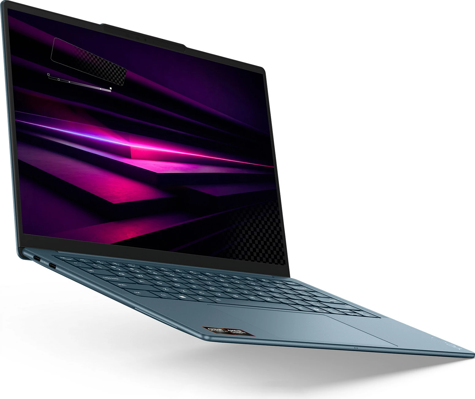 Laptop Lenovo Yoga Slim 7, Ryzen AI 7 445, 16GB RAM Memorje, 1TB SSD, 14" 2.8K 120Hz, Windows 11 Home, Tidal Teal