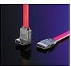 Kabllo SATA ROLINE 0.5m, konektor këndor, 3.0 Gbit/s, e kuqe