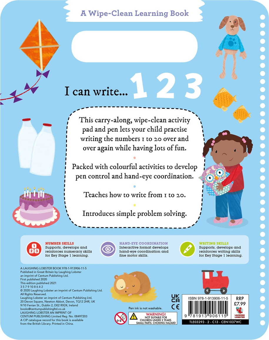 Wipe-Clean Learning - I Can Write 123 Book