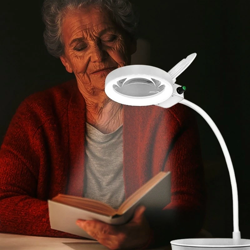 Lupë ndriçuese me bazë LogiLink WZ0067, 8/36 dioptri, e bardhë