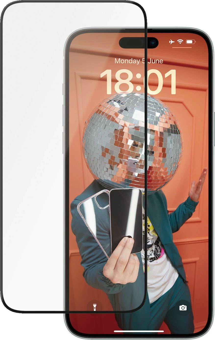 Mbrojtës ekrani qeramik PanzerGlass për iPhone 15 Plus, transparent