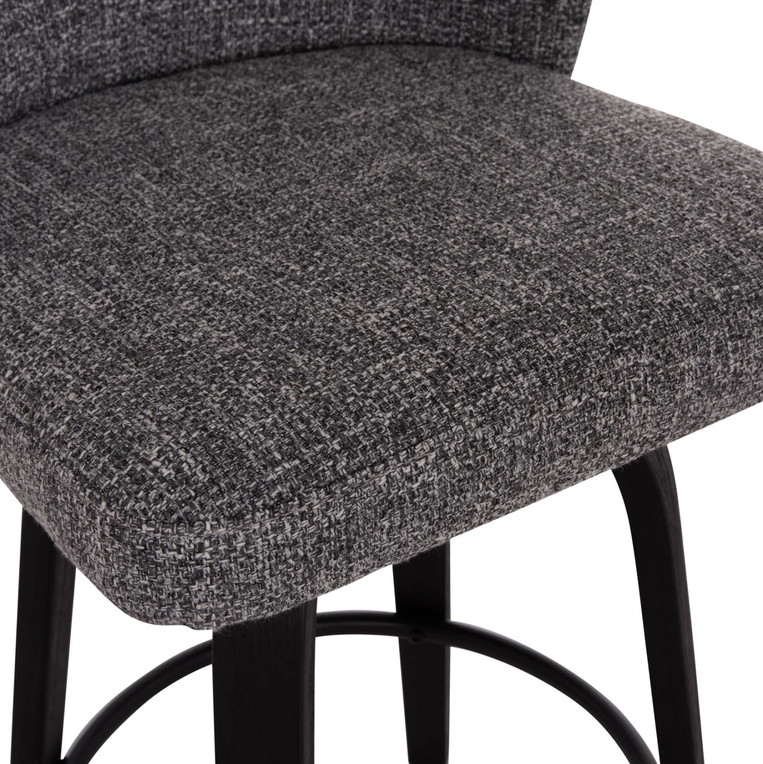 Karrige për bar rrotulluese DEKKER FH18250.03, dru i zi, material gri, 48x54x96cm, set prej 2 copë