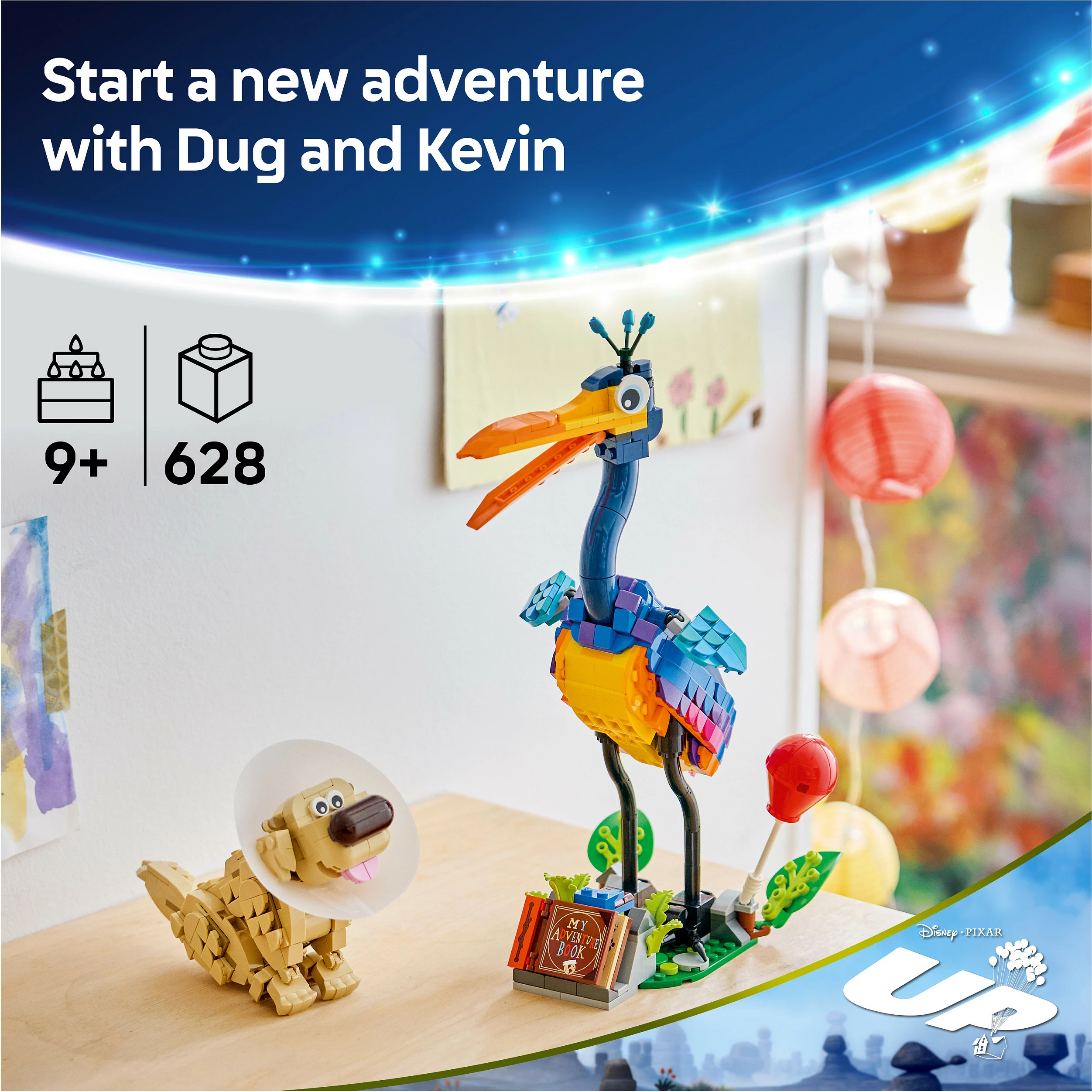 Set ndërtimi LEGO Disney Pixar Kevin & Dug 43290, 628 pjesë, 9+ vjeç, shumëngjyrësh