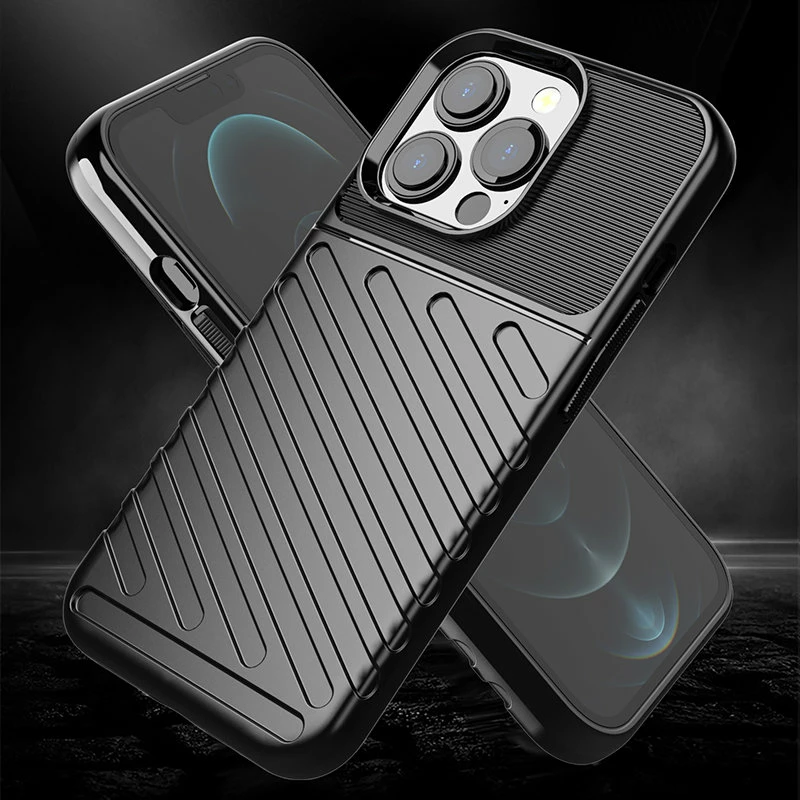 Mbështjellës Hurtel Thunder Case për iPhone 13 Pro, TPU, e gjelbër