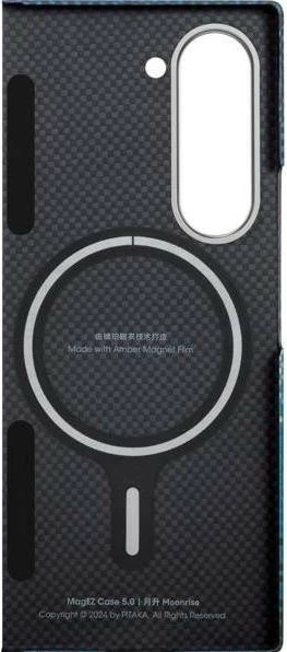 Mbështjellës Ipitaka MagEZ Case 5 për Samsung Galaxy Z Fold6, MagSafe, fibër aramidi 600D, zi/gri 5