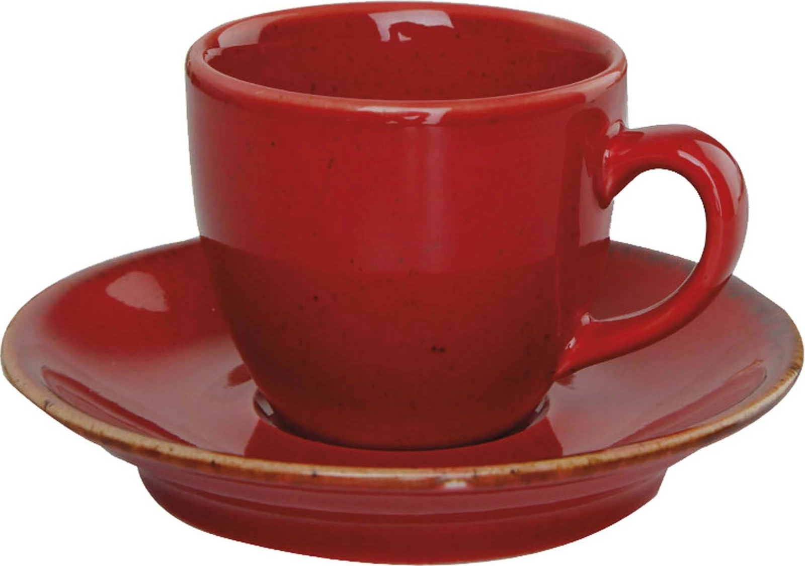 Filxhan espresso Porland Seasons Magma 312109 80 ml, kuqe, set 6 copë