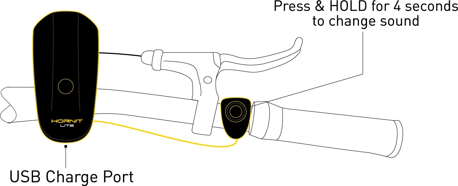 Bori biçiklete Hornit LITE, e zezë