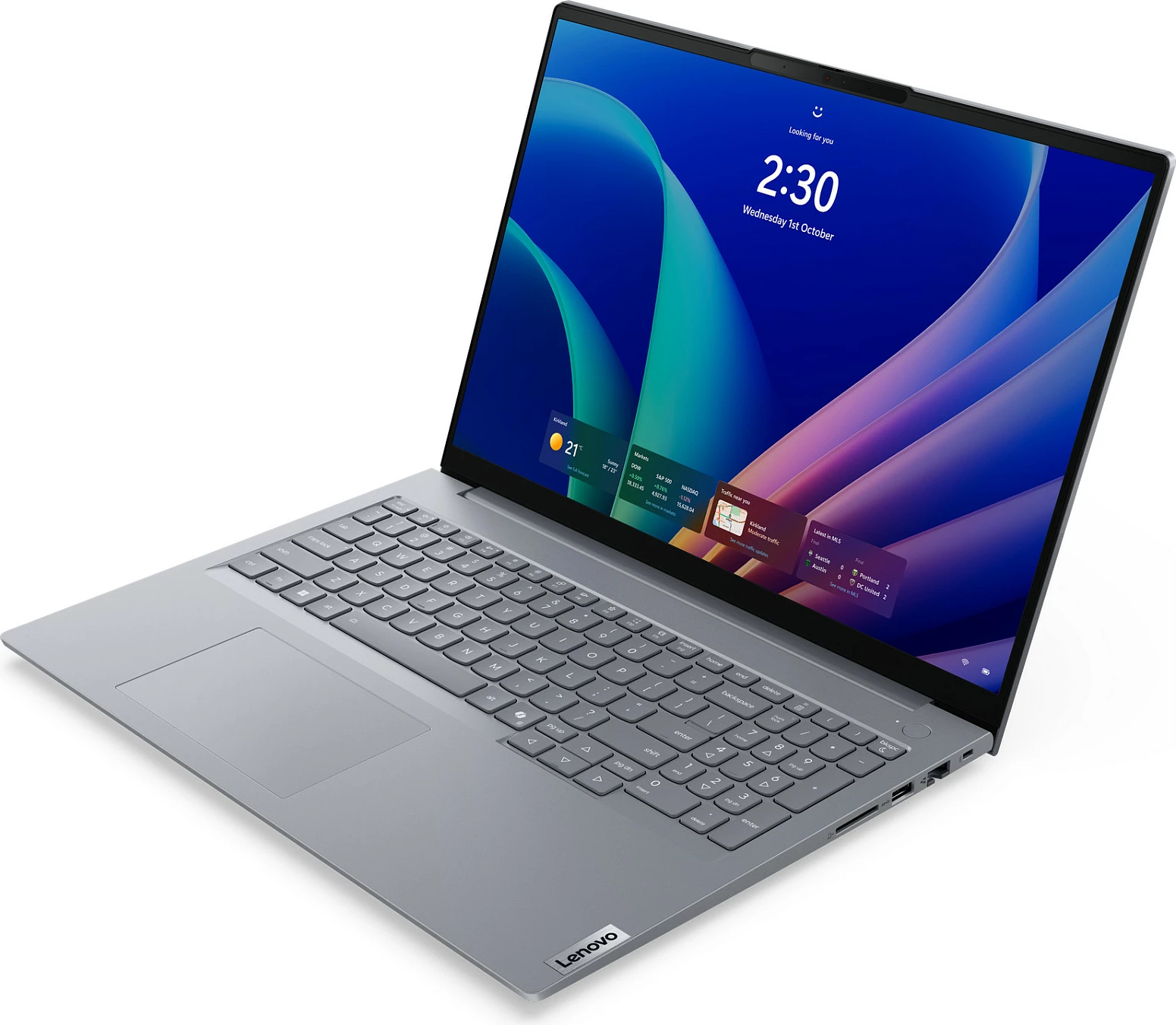 Laptop Lenovo ThinkBook 16 G9, Core Ultra 7 355, 16GB RAM, 512GB SSD, 16" WUXGA, Windows 11 Pro, Arctic Grey