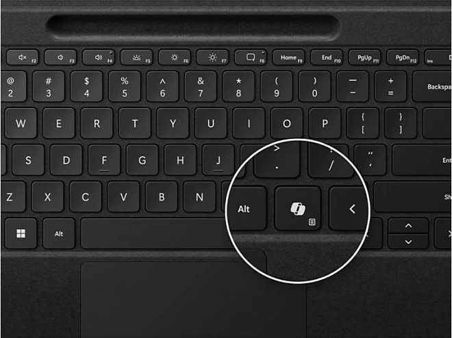 Tastierë Microsoft Surface Pro Flex Keyboard, Bluetooth, QWERTZ gjermanisht, me touchpad, me ndriçim, e zezë