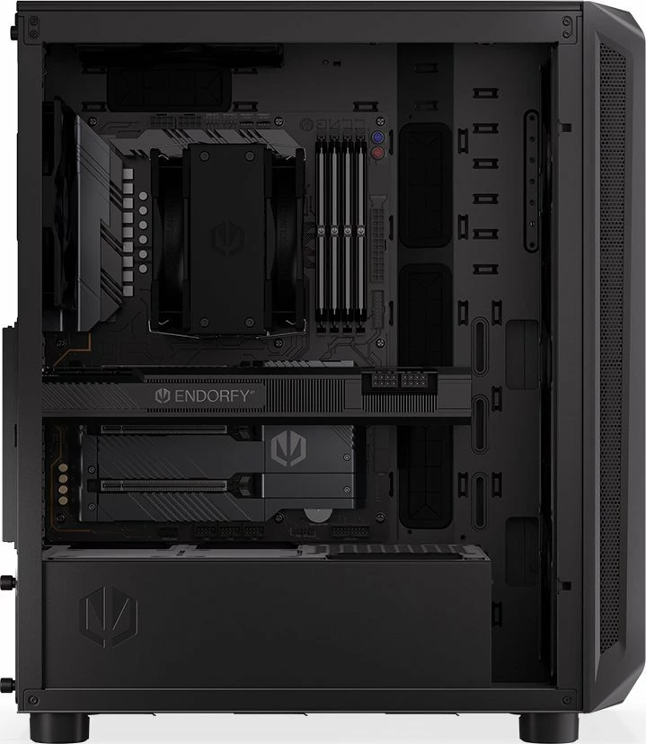Kasë Endorfy Arx 500 Air (EY2A010), Midi Tower ATX, 5x 140mm PWM, xham i kalitur, e zezë
