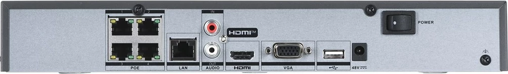 Regjistrues rrjeti Hikvision DS-7604NXI-K1/4P(D), 1U, i zi