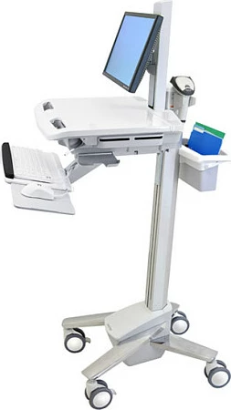 Karrocë multimediale Ergotron StyleView EMR, për monitor deri 24", kapacitet 16 kg, e bardhë
