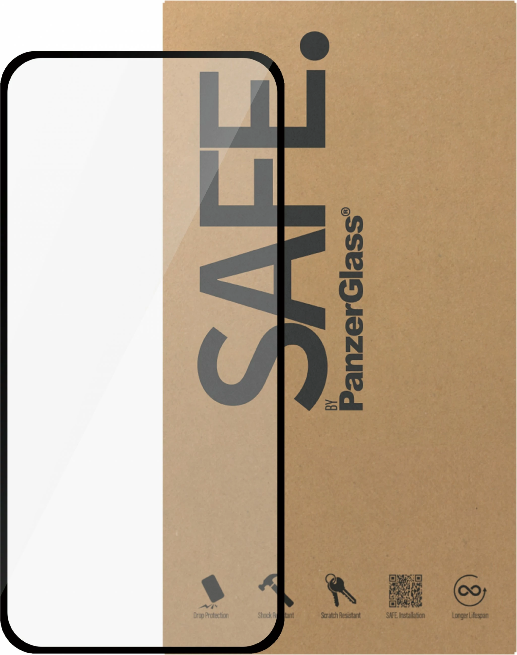 Mbështjellës ekrani PanzerGlass për iPhone 15, transparent