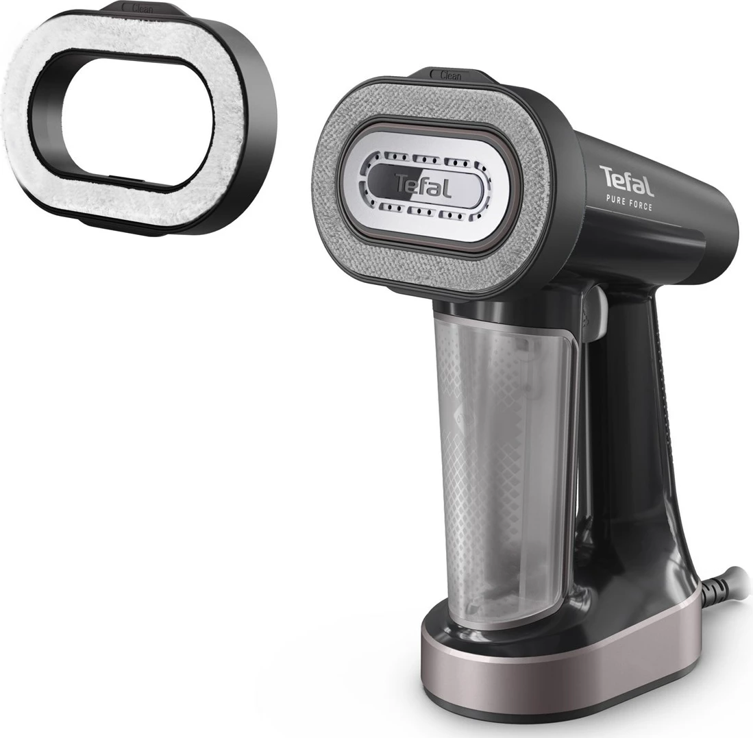 Avullues dore për rroba Tefal Pure Force DT8765E0, 0.18 L, 1800 W, Zi/Kanelle