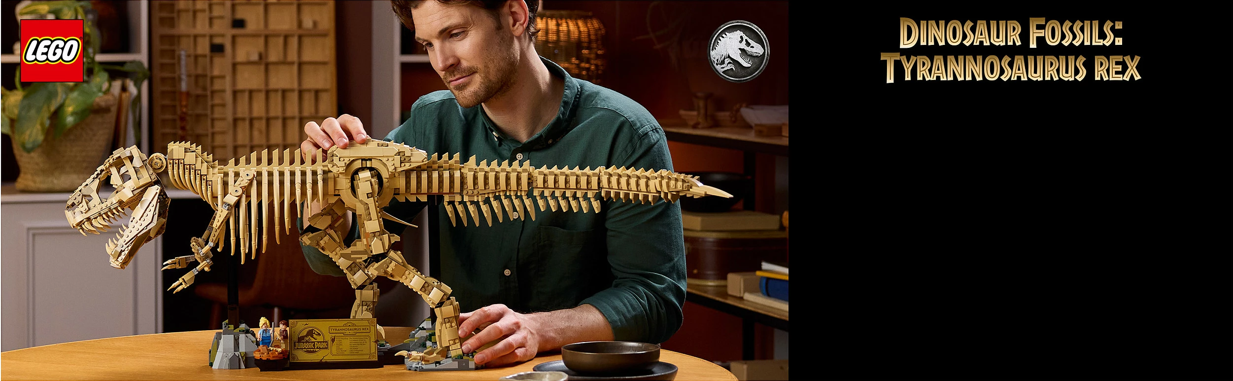 Set ndërtimi LEGO Jurassic World 76968 Dinosaur Fossils: Tyrannosaurus Rex, 3145 copë, Shumëngjyrësh