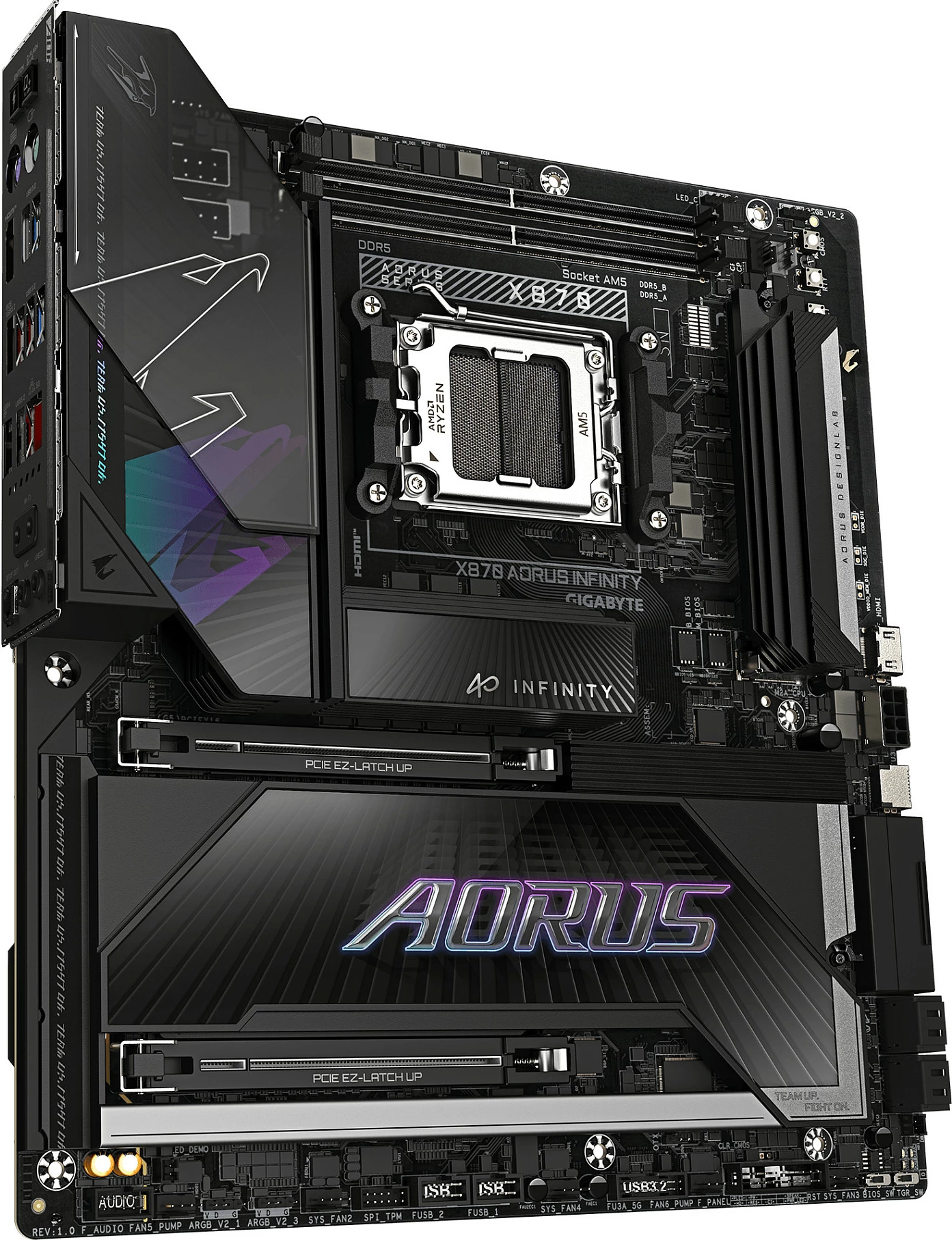 Pllakë amë Gigabyte X870 AORUS INFINITY, Socket AM5, 4x DDR5, 4x M.2, HDMI/DP