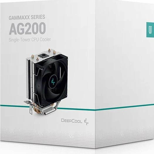 Ftohës CPU Deepcool AG200 92mm PWM 100W TDP 2 heatpipes, zi