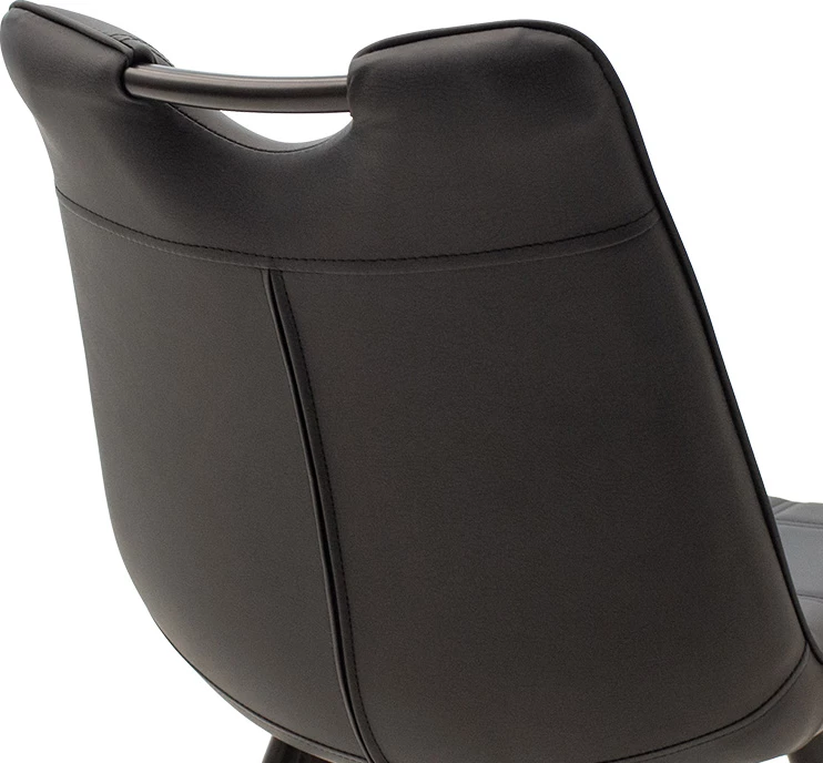 Karrige Nely metal ngjyrë e zezë PU