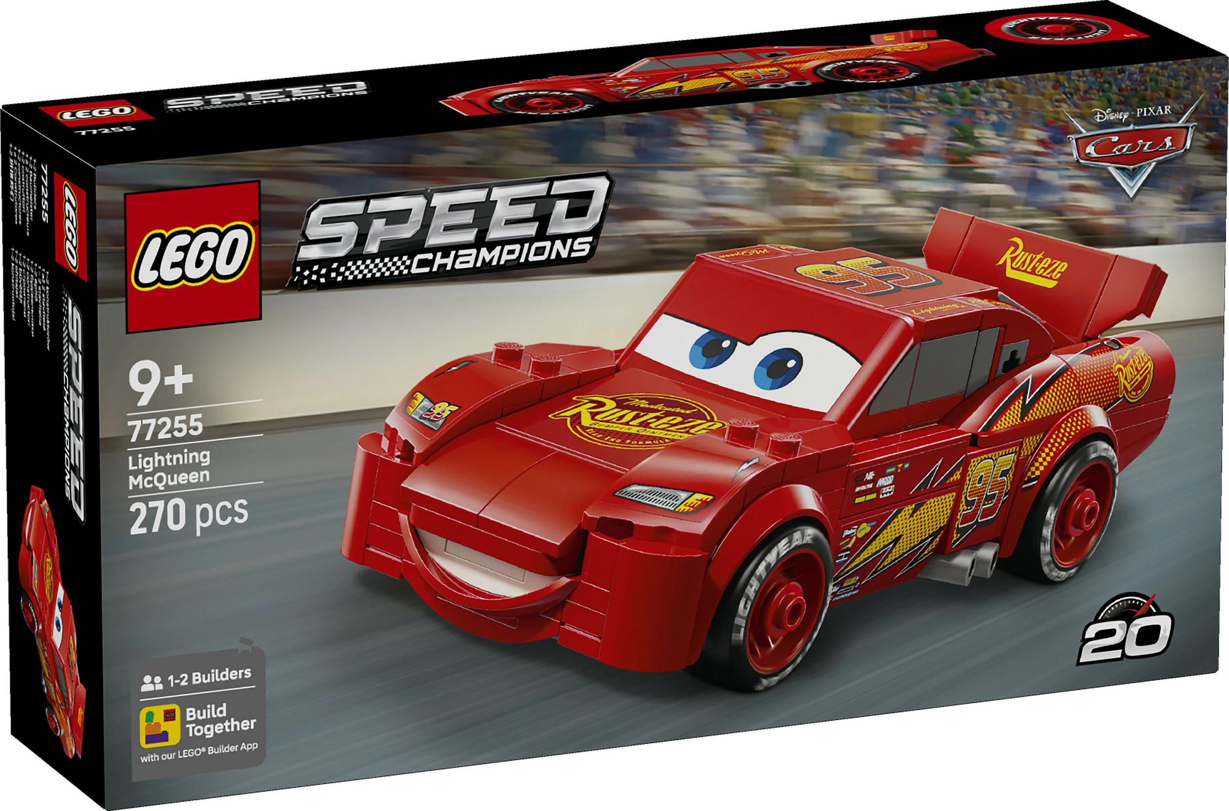 Set ndërtimi LEGO Speed Champions Lightning McQueen 77255, 270 copë, 9+ vjeç, shumëngjyrësh