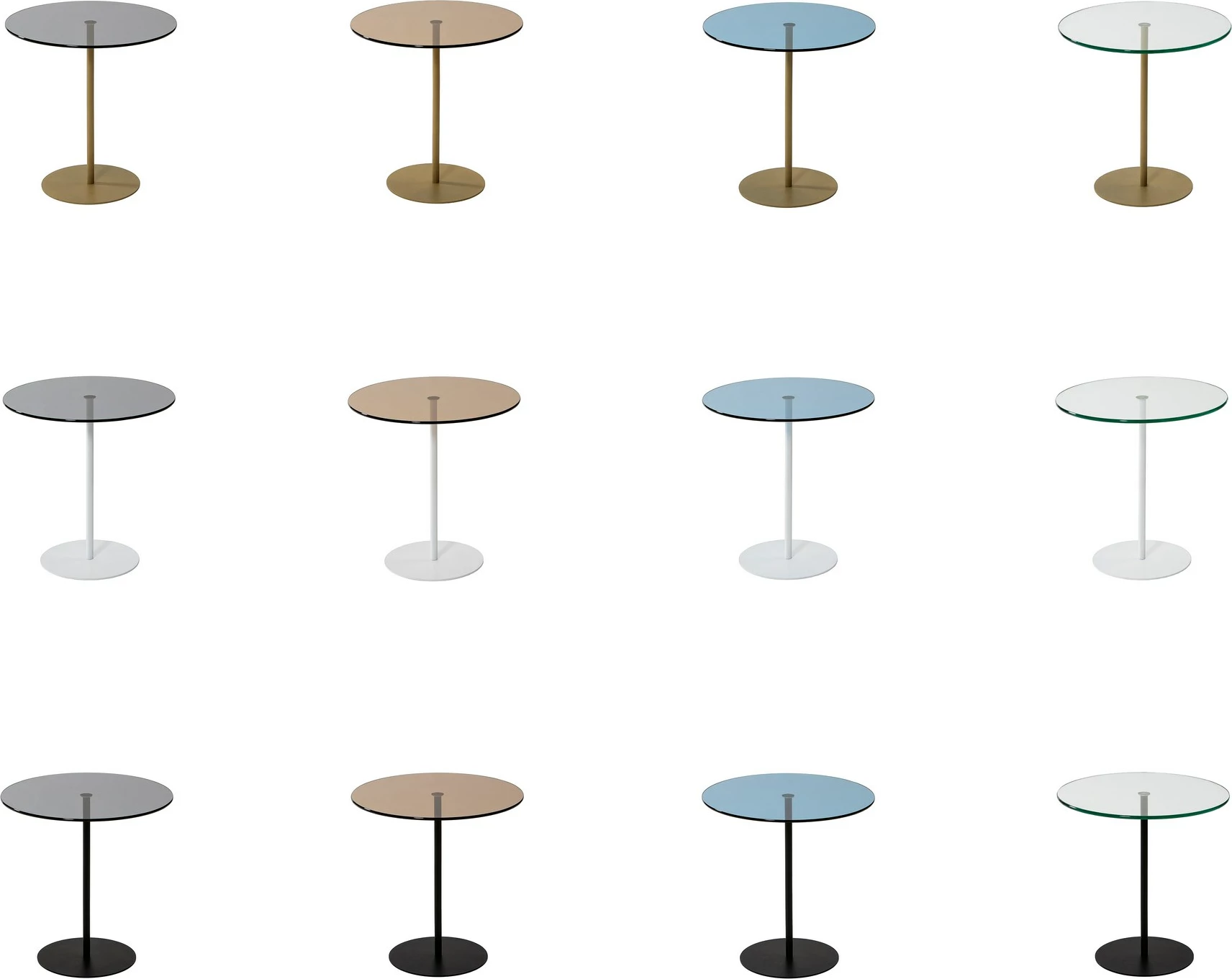 Tavolinë anësore Skye Decor, Chill-Out, e zezë, bronzi