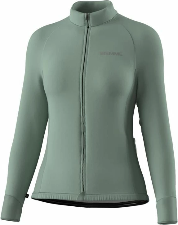 Fanellë me mëngë të gjata Biemme për femra, sage