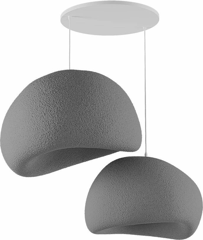Llambë tavani Opviq, Wabi Sabi Chalkforms, gri betoni