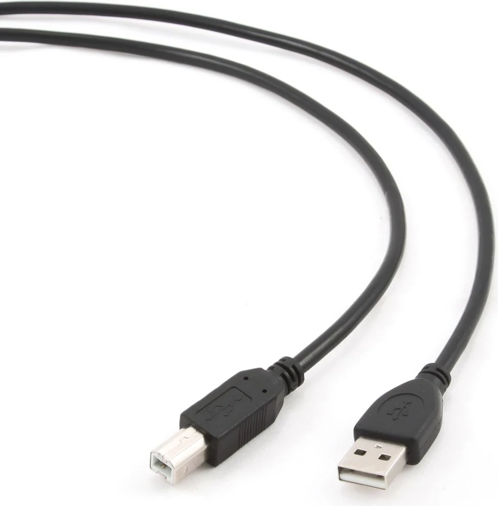 Kabllo USB Gembird CCP-USB2-AMBM-10,  USB A USB B, e zezë