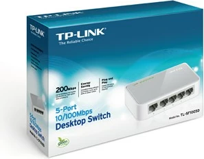 Switch TP-LINK TL-SF1005D, 5 porta, 10/100 Mbps, i bardhë