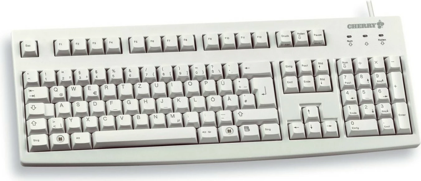 Tastierë Cherry G83-6105 LUNRD-0, USB, kyrilik, e bardhë