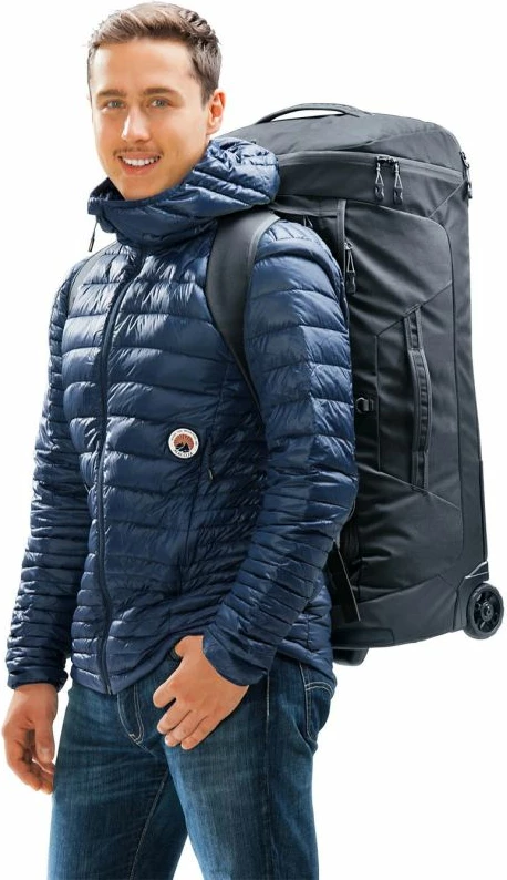 Çantë udhëtimi Deuter Duffel Pro Movo 60, e zezë