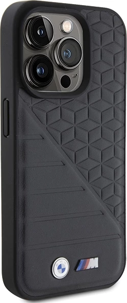 Mbështjellës BMW Bi Pattern për iPhone 15 Pro, i zi