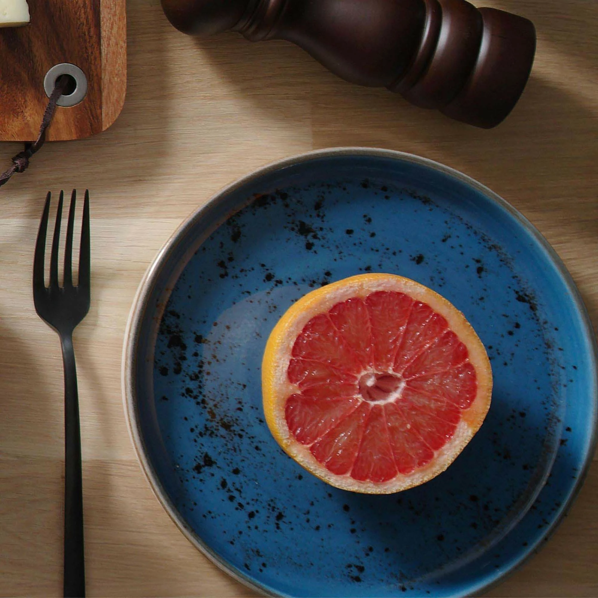 Pjatë e vogël për kafe Fine Dine Iris Ø140 mm, blu, set 6 copë