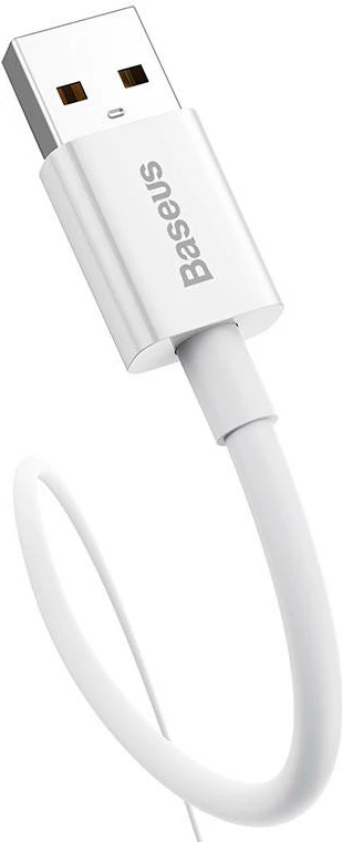 Kabllo USB në USB-C Baseus Superior, 100W, 0.25m, e bardhë