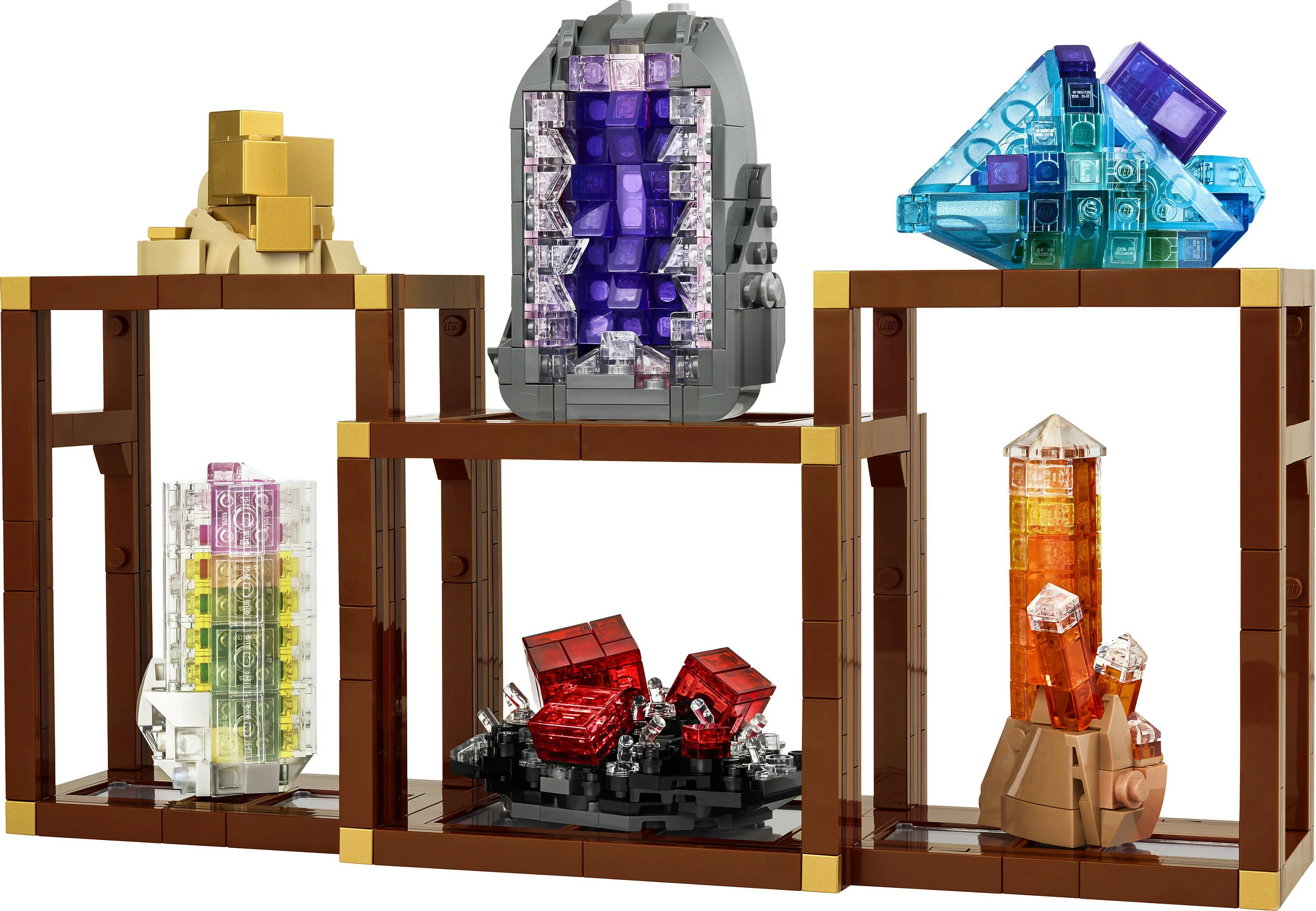 Set LEGO Ideas Mineral Collection 21362, 880 copë, 18+, shumëngjyrësh