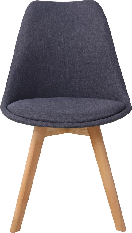 Karrige Gaston, ngjyrë gri e errët, pp-material, dru natyral, 56.5x43x83.5cm